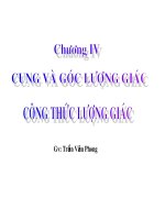 Chương VI - Bài 1: Cung và góc lượng giác