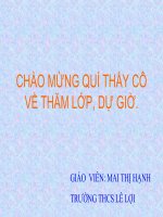 Sự nóng chảy và sự đông đặc
