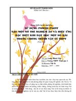 SKKN: một số thủ thuật dùng Power Point thiết kế TN ảo