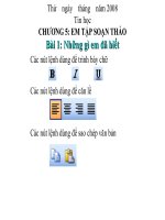 Chưong 5. Bài 1: Những gì em đã biết