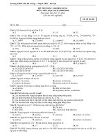 Kiểm tra 45'' số 01 Hóa học 10CB (2008-2009)