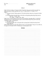 Đề kt học kỳI