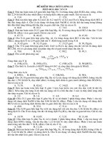 Đề kiểm tra phần vô cơ