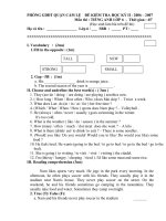 Đề thi học kỳ (tham khảo)