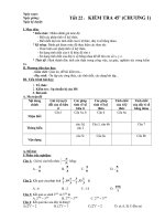 GA tiết kiểm tra chương I mới