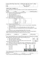 Kiểm tra HK 1 Vật lí 8