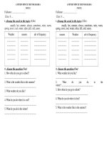 Đề KT Tiếng Anh 6 (15 phút)