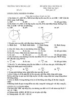 Kiểm tra Hình học 9 chương III