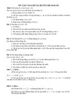 ON TAP VAO LOP 10 CHUYEN DE HAM SO