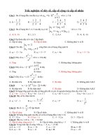 trắc nghiệm phần dãy số