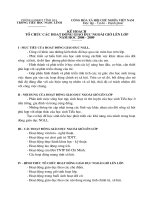 kế hoạch năm học