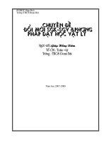 Chuyên đề: Đổi mới SGK, SGV và phương pháp dạy học Vật lý