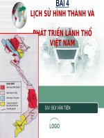 BÀI 4-5: LỊCH SỬ HÌNH THÀNH VÀ...