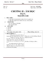 Giáo án Vật lý 7