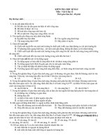 Đề HKI lớp 12 mới