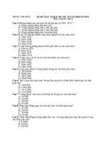 Bộ đề trắc ngiệm thi thử tốt nghiệp BTTHPT