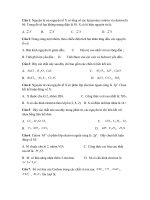 bài tập trắc nghiệm lớp 10