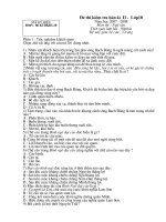 Đề thi & đáp án thi BKII lớp 10 Môn Ngữ văn