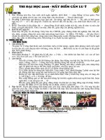 Căn dặn học sinh thi Đại học 2008