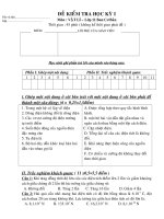 kiểm tra họckỳ I