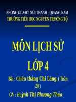 Bài 16 : Chiến thắng Chi Lăng