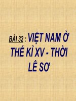 Bài 32: Việt Nam thế kỉ XV - Thời Lê sơ