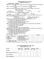 Đề KTHK I ( Có đáp án)