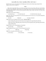 Đề trắc nghiệm HSG 3