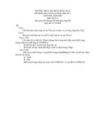 ĐỀ THI HKI NĂM 200- TRƯỜNG THCS TH HN