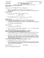 đề tự ôn luyện thi đại học_đề số 1