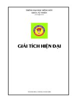 giải tích hiện đại (các không gian )