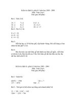 Bộ đề thi giữa kỳ 1 (03-04)