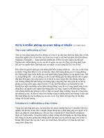 Xử lý ô nhiễm Urani bằng vi khuẩn