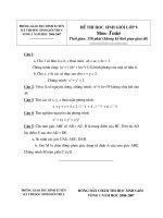 Đề, đáp thi HSG Toán