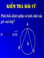 góc giữa tiếp tuyến và dây cung