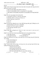 Kiểm tra 1 tiết kì 1