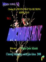 Chuongiii : Bài 2 : Phương trình Mặt phẳng