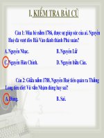 bài 26. tây Sơn đánh tan quân Thanh