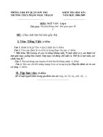 Đề kiểm tra kì I - Ngữ văn 6