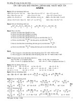 Ôn tập bất phương trình