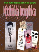 Một thời đại trong thi ca - Tiết 1