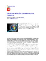 Cách phục hồi máy tính hiệu quả nhất