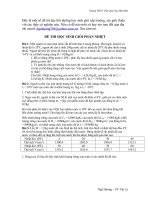 Đề HSG phần nhiệt