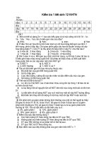 Đề kiểm tra 1 tiết snh 12 ban KHTN