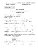 6 đề thi vào 10 THPT 07-08 Hải Phòng