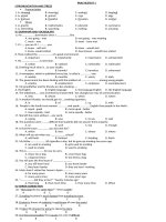 on thi TNTHPT -tieng ANH 3 nam