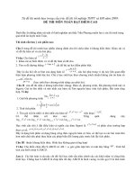 Để thi Môn Toán đạt điểm cao