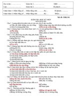 Đề kiểm tra học kì 1