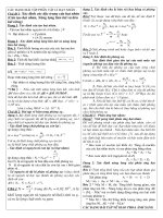 Các dạng bài tập cơ bản về VLHN