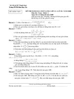 Đề thi thử Đại học Lần II, năm 2007 - 2008